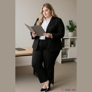 Sandro Black Cotton Blazer Coat V Neck 1X